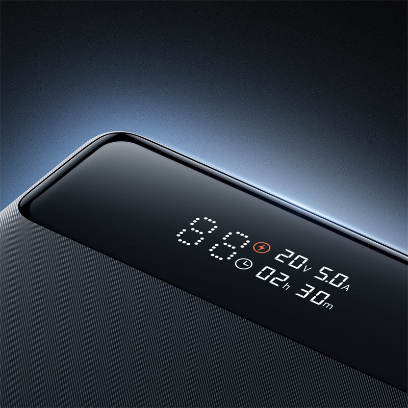 Sạc Dự Phòng OS-Baseus Blade Power Digital Display Fast Charging Power Bank HD Edition 20000mAh 100W Black