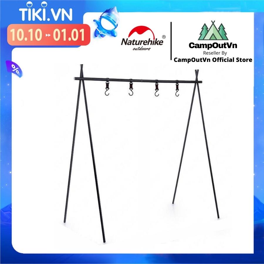 Đồ cắm trại giá treo đồ Naturehike xếp gấp gọn NH19PJ082 du lịch dã ngoại chắc chắn chịu tải nhiều vật dụng A114