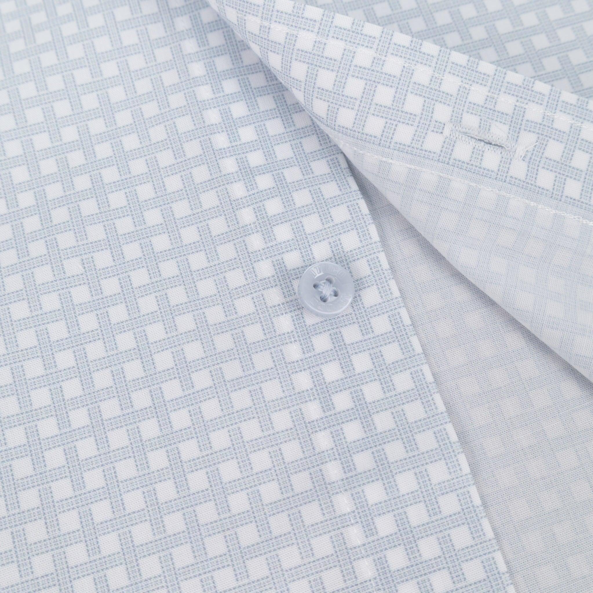 Áo sơ mi nam KHATOCO Tailor Fit ngắn tay A1MN498T2-CNCR814-2709-N