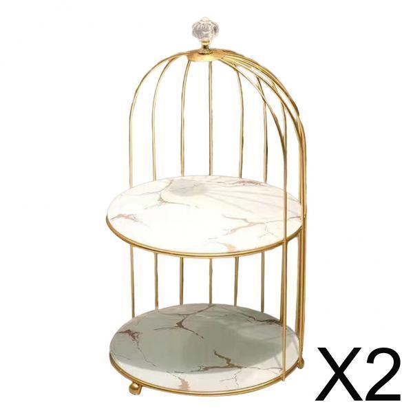 2x Perfume Rack Organizer Cake Cupcakes Serving Makeup Shelf