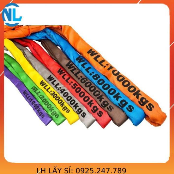 Dây cáp vải cẩu hàng 2 Tấn - bản 50mm - Hệ số 5:1 - 3 Mét cáp thép giá sỉ