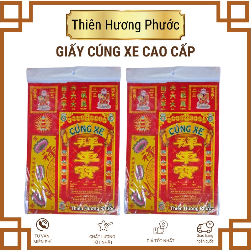 Giấy cúng xe cao cấp