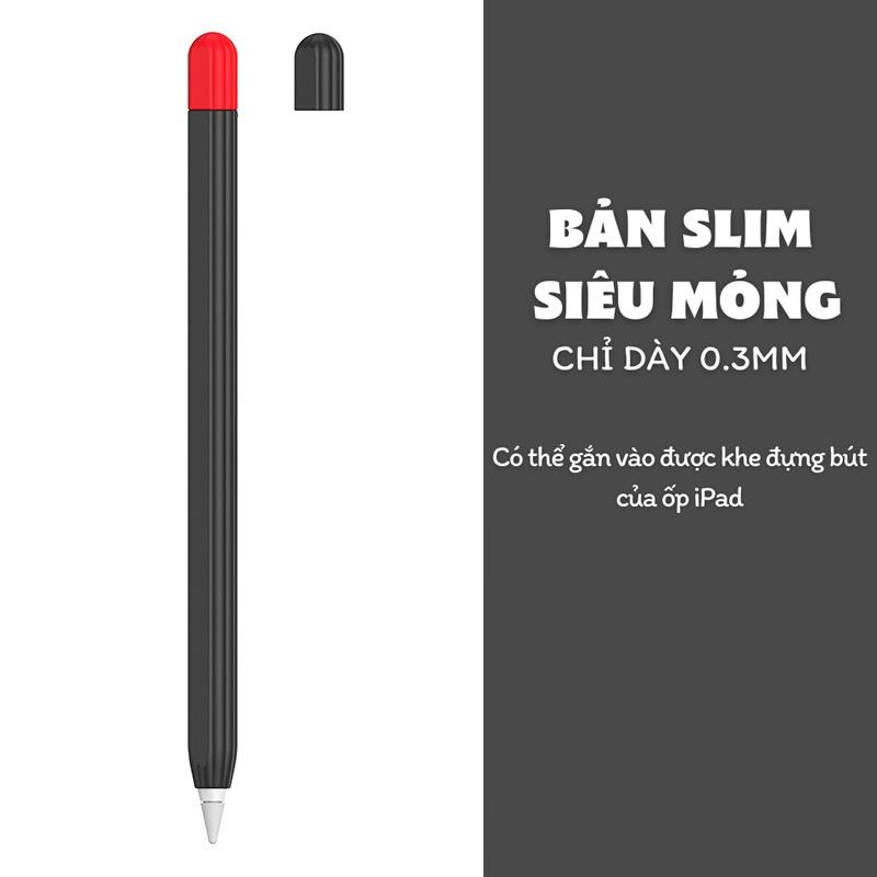 Bọc silicon, vỏ, case dành cho Apple Pen 1/2 và dành cho Stylus Gen 2 Pro, hỗ trợ hít vào cạnh Tablet và sạc không dây