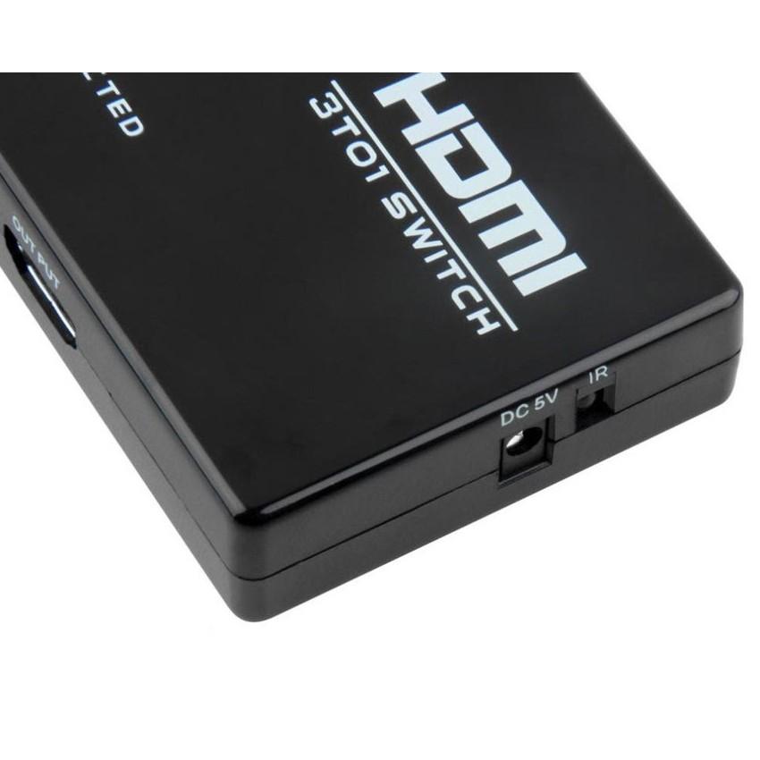 Bộ gộp HDMI Switch 3 vào 1 ra (Đen)