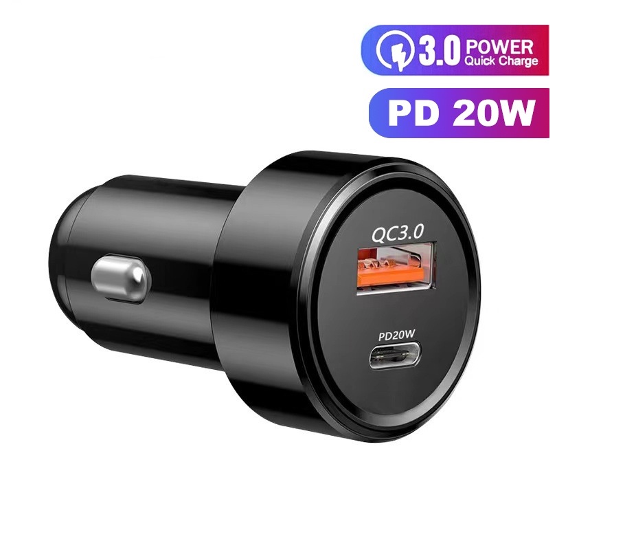Tẩu cắm sạc điện thoại trên ô tô Vinetteam CC-PD1 sạc nhanh 38W 3.1A PD cổng USB Type C kỹ thuật số QC PD - hàng chính hãng