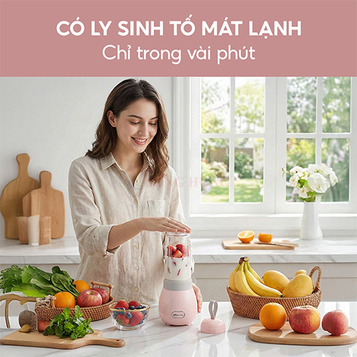Máy xay sinh tố cầm tay Bear BL-4H04M - Hàng chính hãng