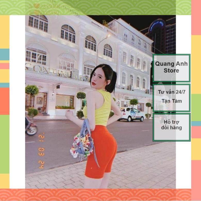 Áo Ba Lỗ Dáng Croptop Chất Cotton_Xưởng May Quang Anh