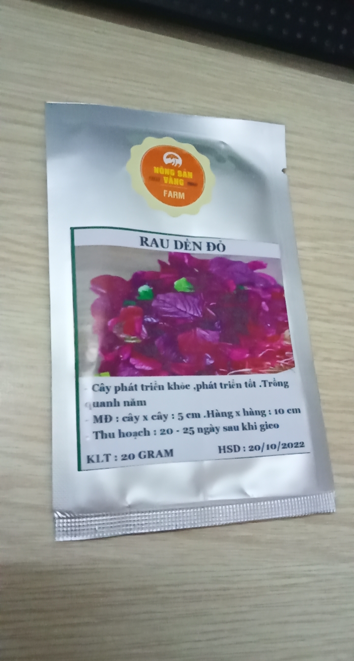 Hạt giống Rau Dền Đỏ - Nông Sản Vàng