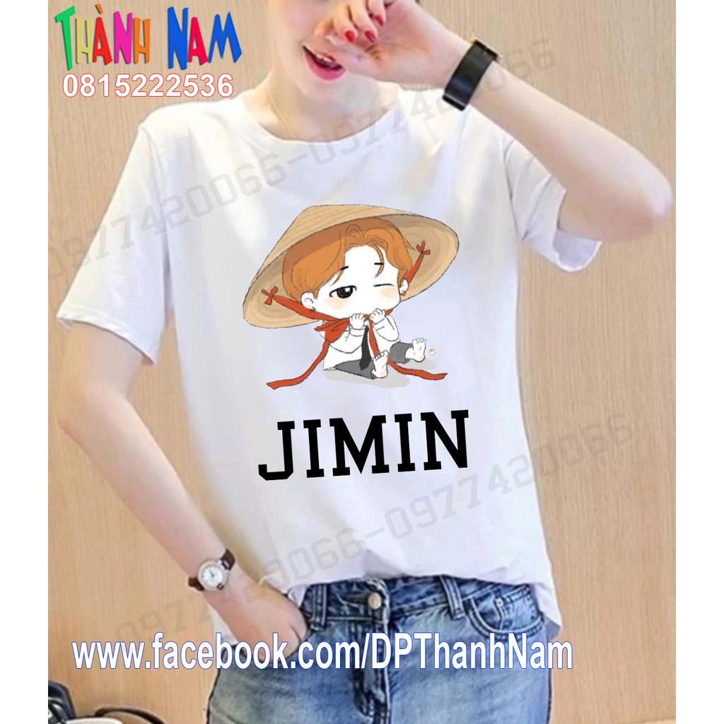 ao phông JIMIN nhóm BTS CHIPI, áo jimin đội nón