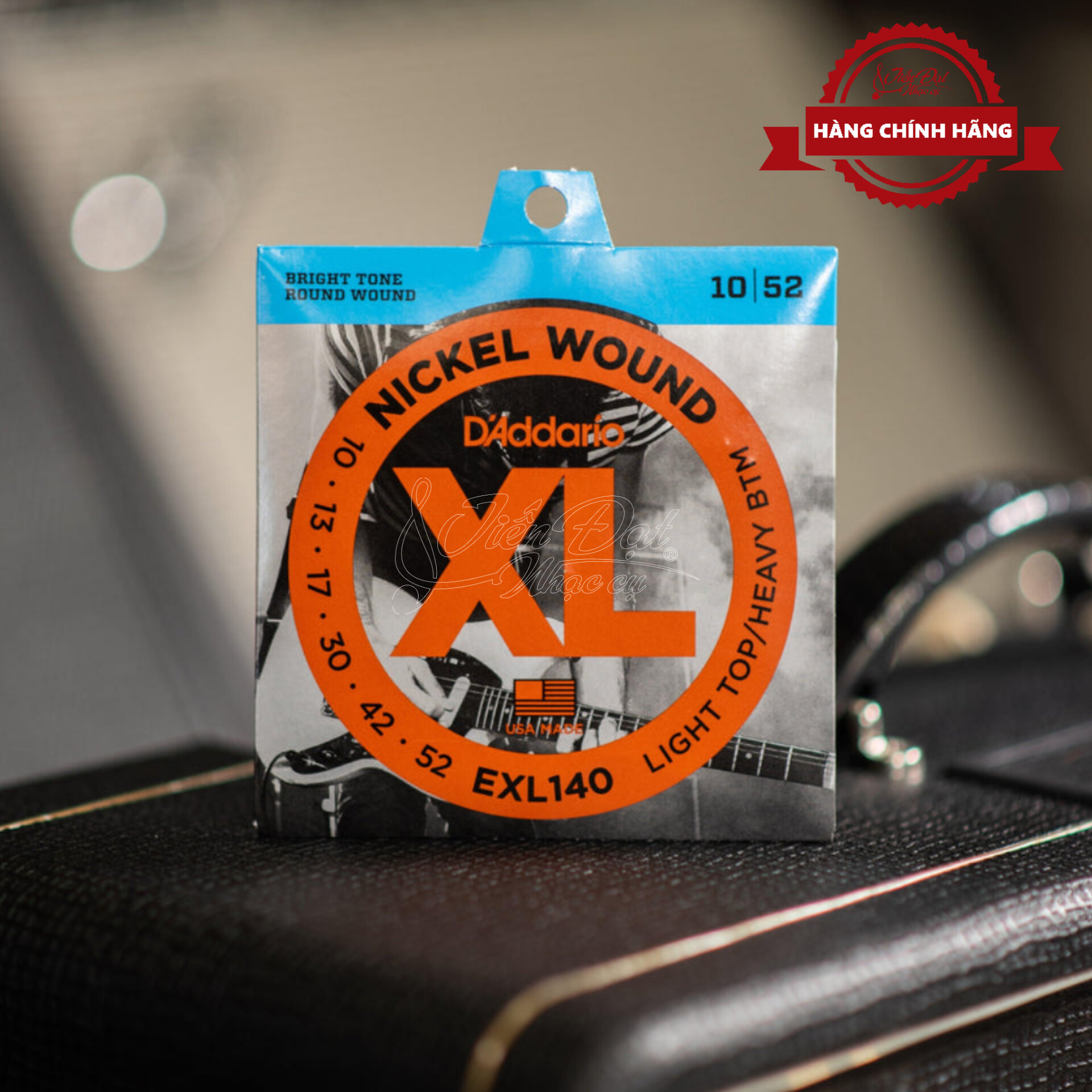 Bộ Dây Đàn Guitar Điện/ Electric Guitar D'Addario EXL140 Nickel Wound Light Top, Heavy Bottom, 10-52