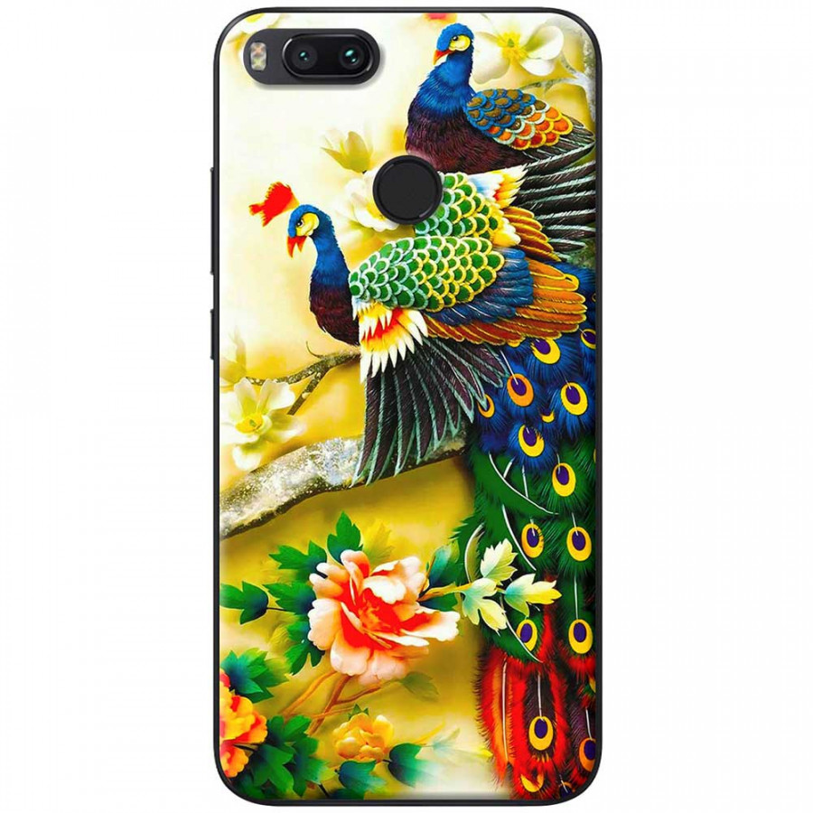 Ốp lưng dành cho Xiaomi Mi A1  mẫu Chim công