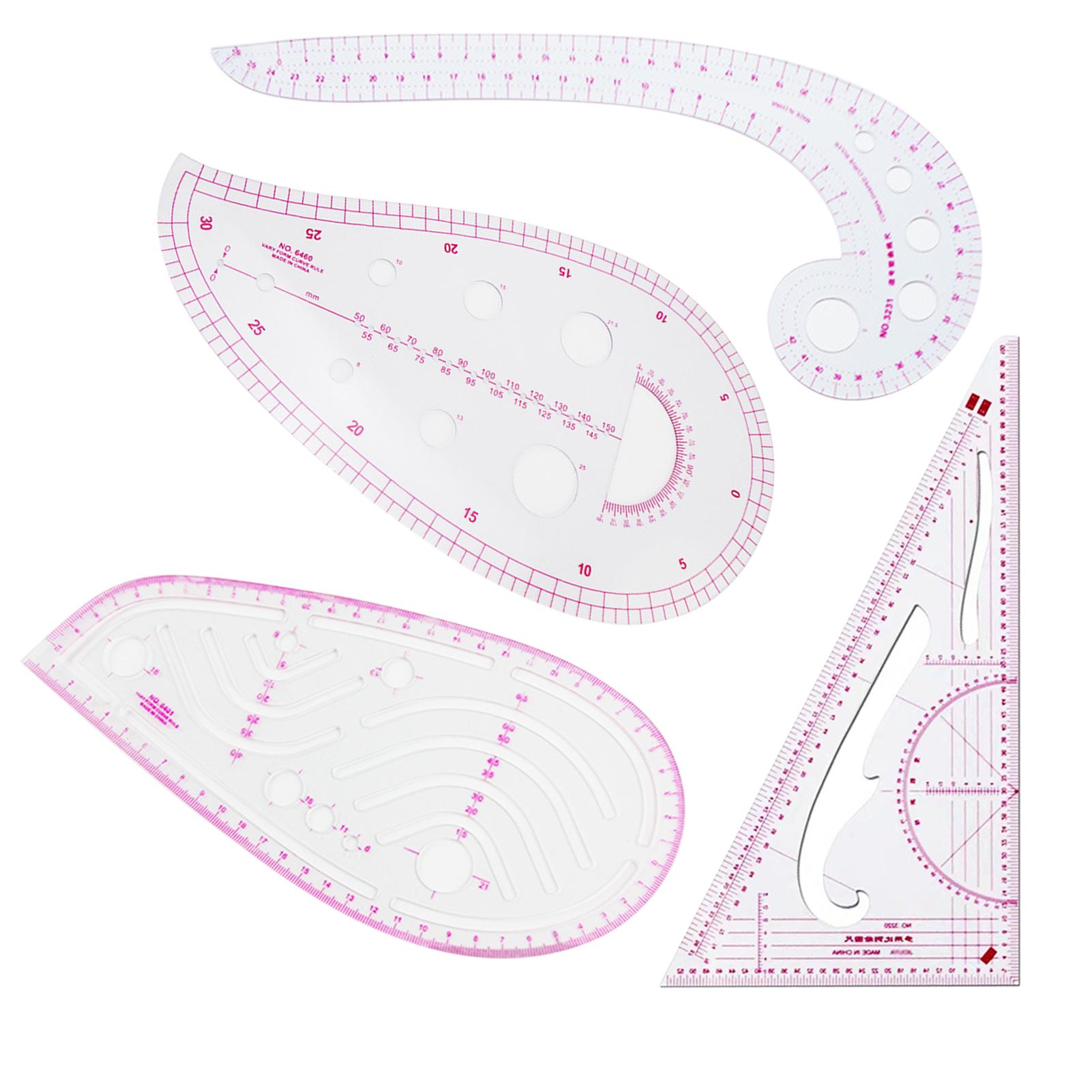 Thước Đo Cho Thợ May, Thước Kẻ Vẽ Quần Áo Khâu Tay Áo