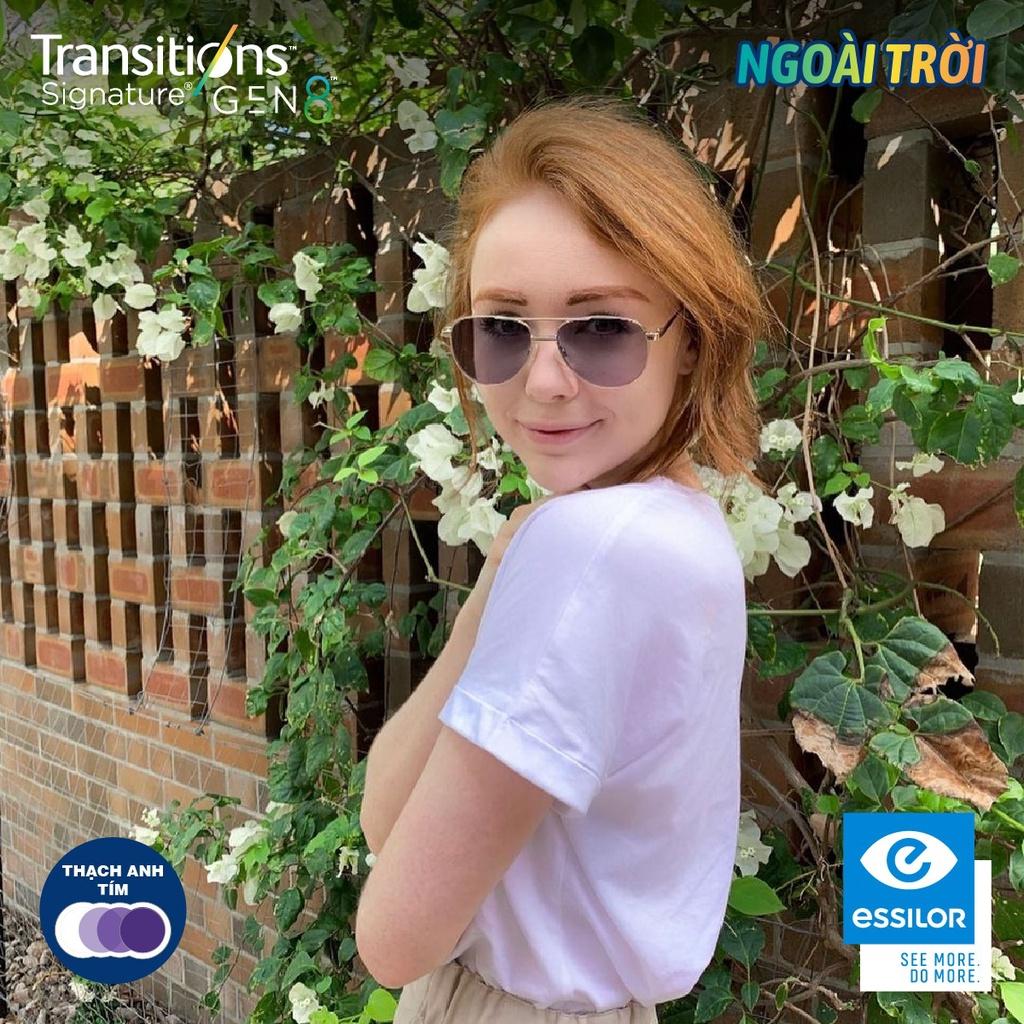 Tròng Kính Đổi Màu Essilor SPH Transitions Style Colors Gen8 chính hãng Pháp