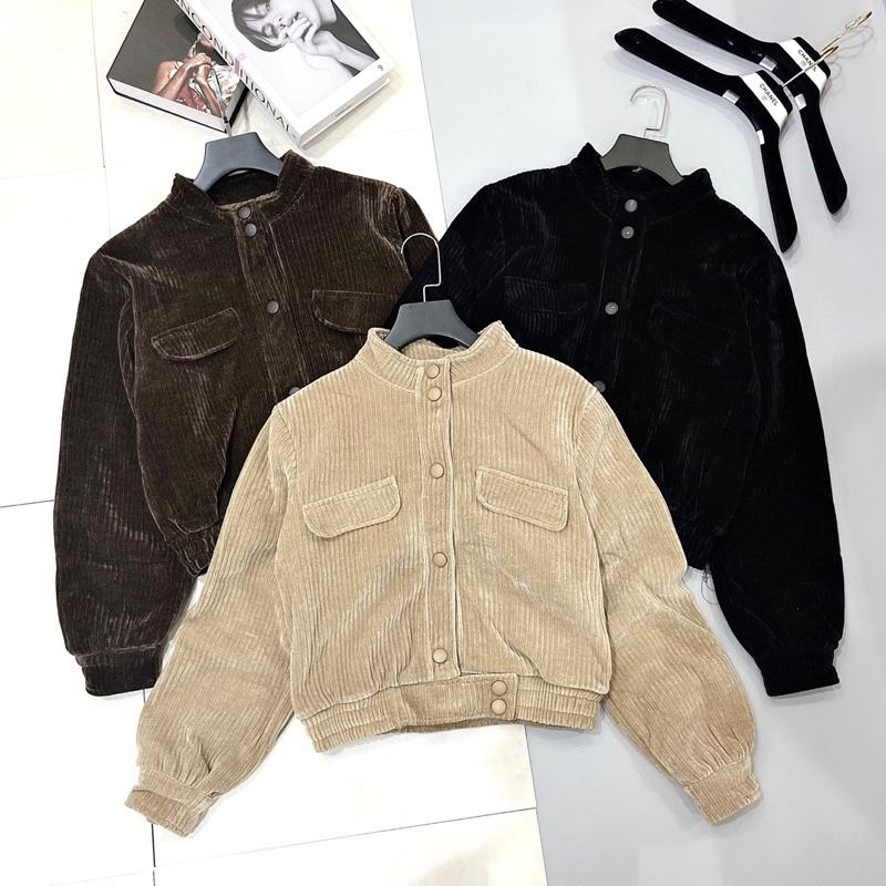 ÁO KHOÁC NHUNG TĂM 3 MÀU CHO NỮ