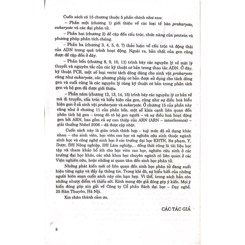 Cơ Sở Sinh Học Phân Tử