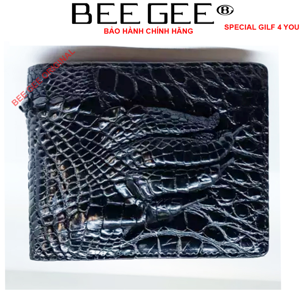 Combo Túi cặp công sở da CÁ SẤU - BEEGEE DCN5508+Dây Nịt Da Cá Sấu BEE GEE TL1001+Ví Da Cá Sấu Nam Da Cá Sấu Thật 100% Có Nguyên Bàn Tay Móng Đẹp Màu Đen Bền Đẹp Sang Chảnh BEE GEE VN1602