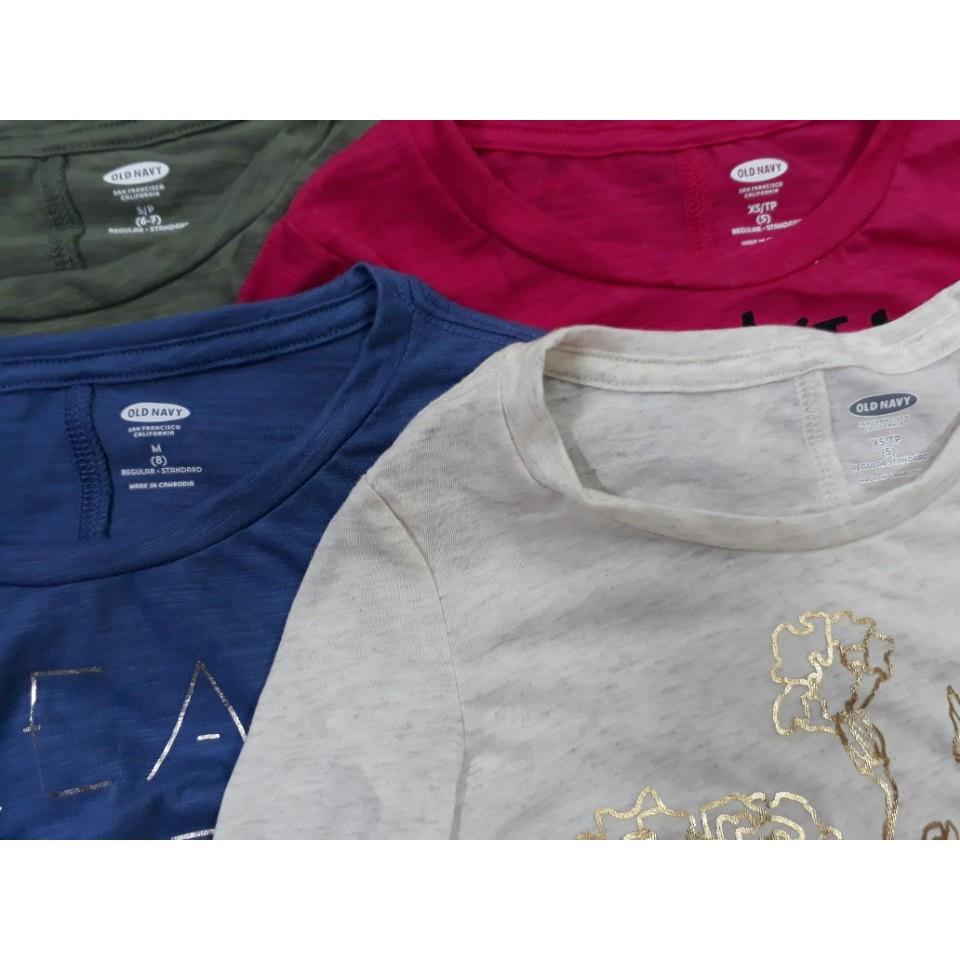 Áo cotton Oldnavy xuất xịn bé gái