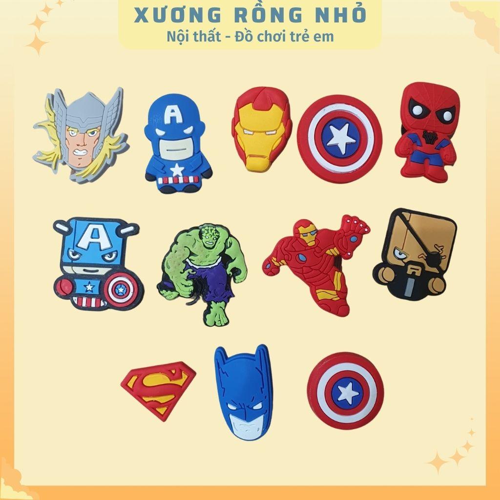 Sticker gắn dép Cross - Phụ kiện nút giày Crocs Jibbitz cho dép khủng long, dép bít đầu