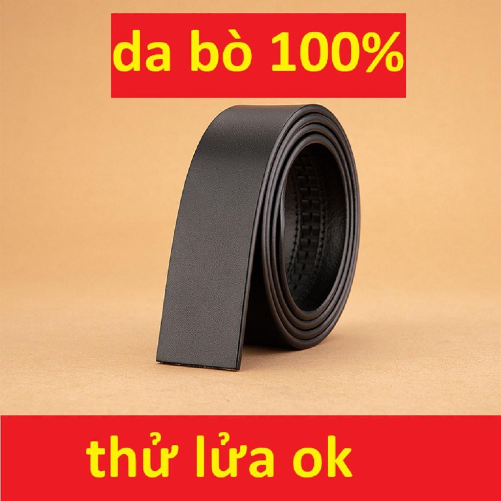 Thắt Lưng Nam Đẹp Cao Cấp Khóa Cài, Dây Nịt Nam Da Bò 100% Mạ Vàng Nam Tính