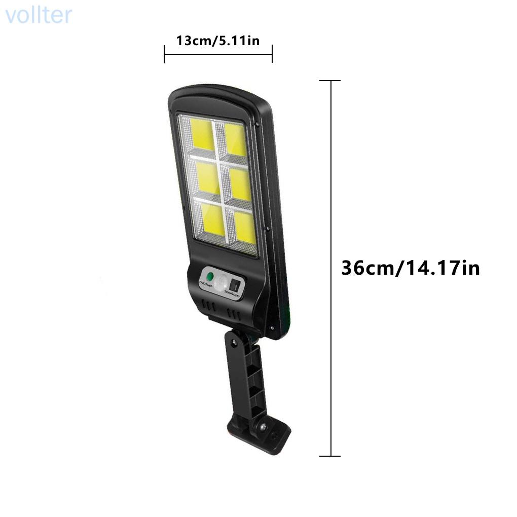 VOLL Wall Light 120LED IP67 Waterproof Stair Pathway Light Solar Power Sensor Garden Yard Security Lamp