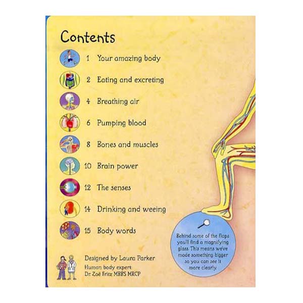 Sách tương tác tiếng Anh - Usborne See Inside Your Body