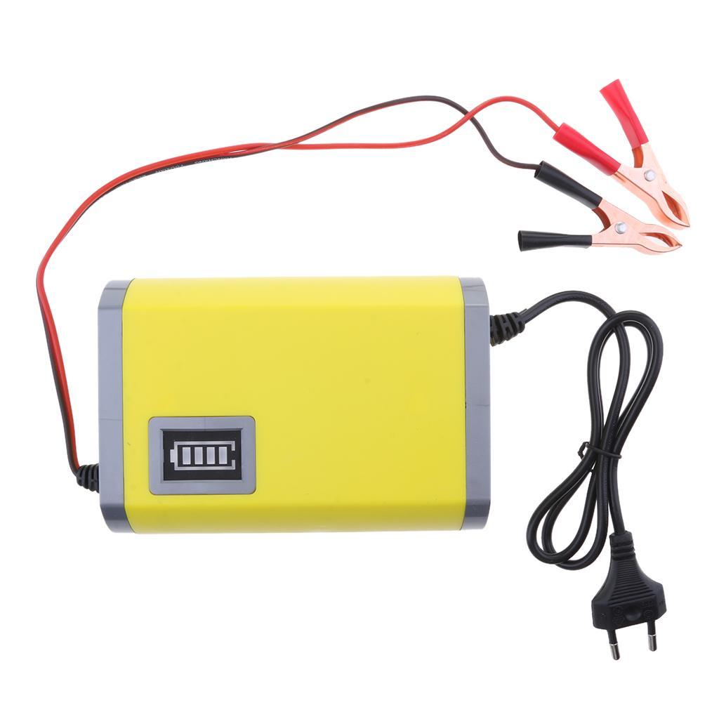 Car Motorcycle Battery Charger 12V 6A Adapter Power Supply Input 220V