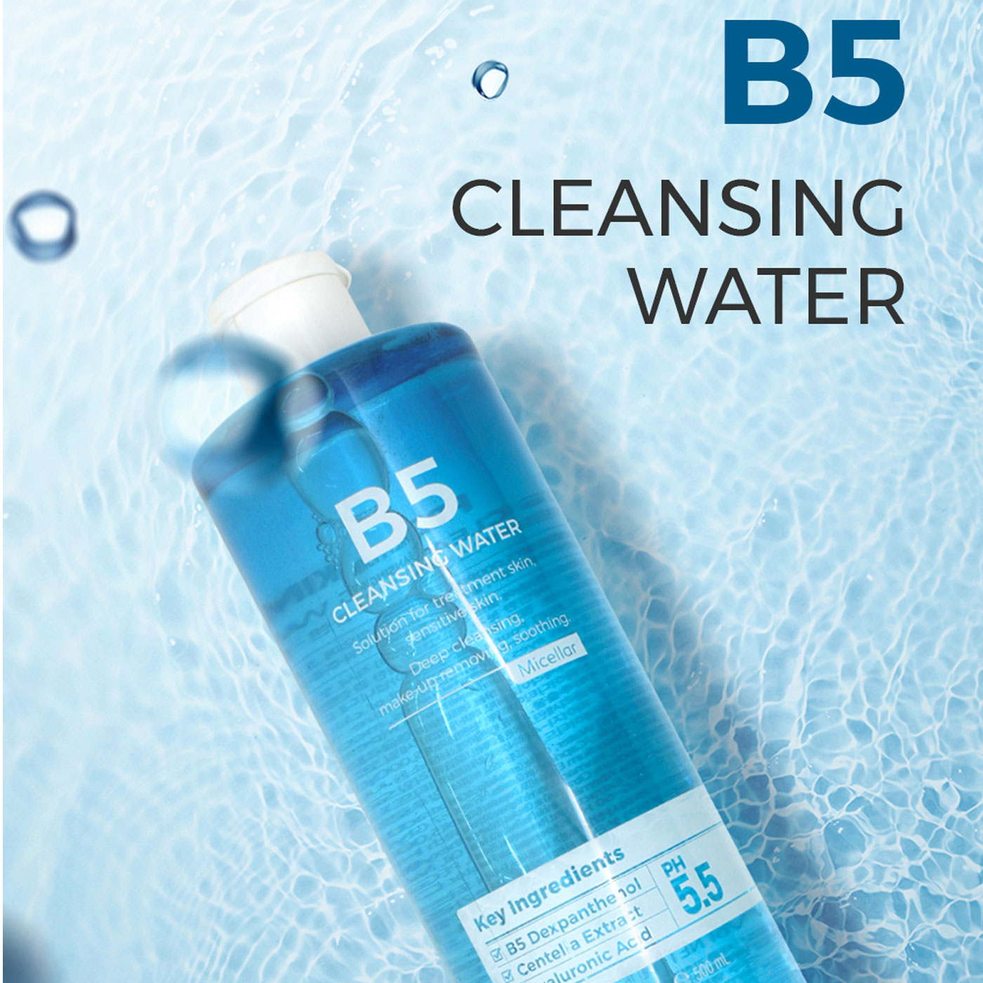 Nước tẩy trang B5 Cleansing Water Prettyskin 500ml