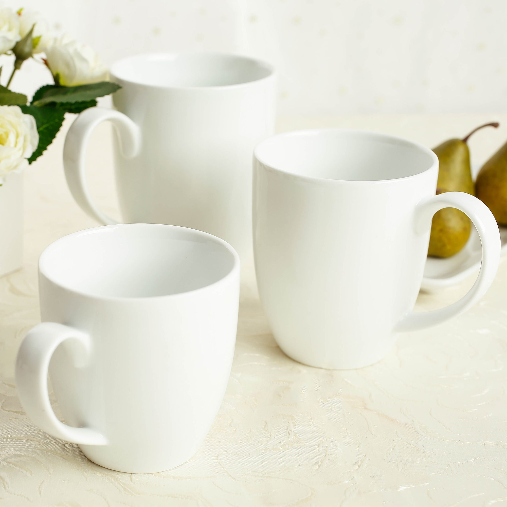Combo 3 sản phẩm Ca LPB - Ca Long Phương Bầu sứ trắng cao cấp