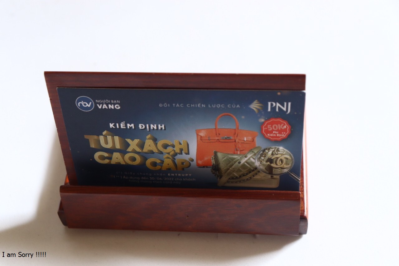 Hộp gỗ đựng danh thiếp  gỗ quý màu đỏ