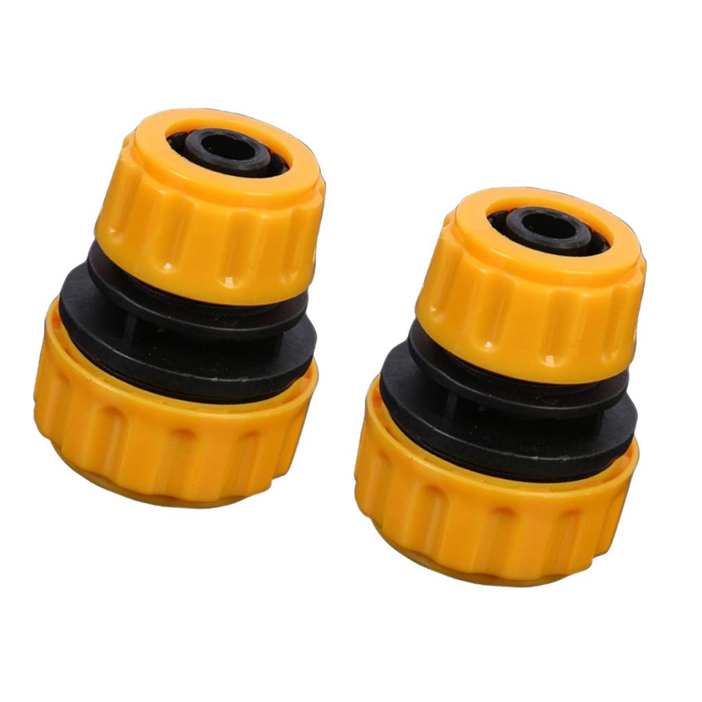 2Pcs 1/2" To 5/8" Water Hose Pipe Connector Connection Fitting Adapter