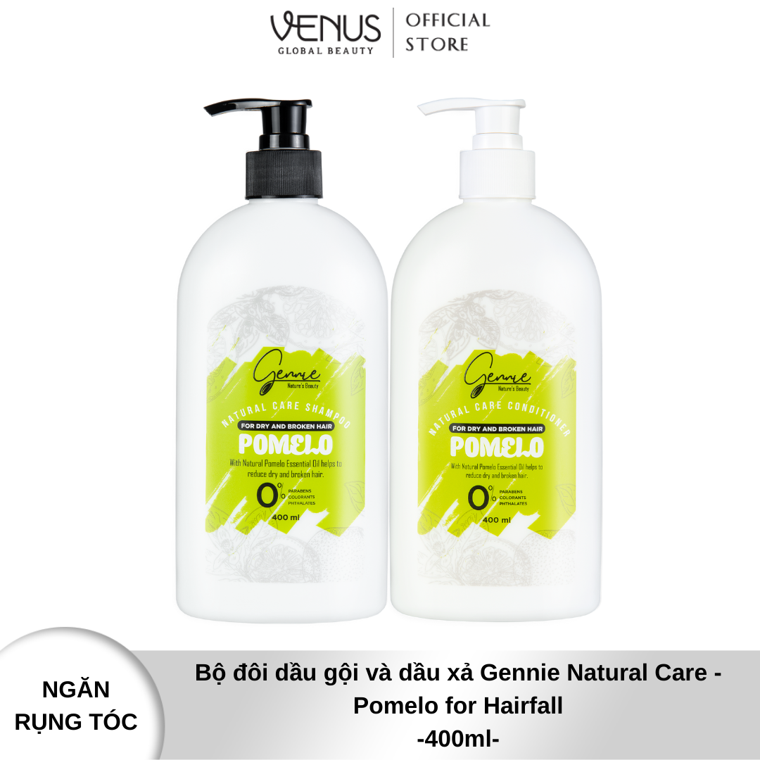 Combo Dầu gội + Dầu xả Natural Care tinh dầu bưởi dành cho tóc khô và dễ gãy 400ml