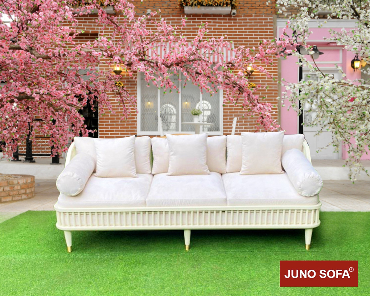 Sofa băng Bắc Âu Juno Sofa dài 2m tặng đủ gối