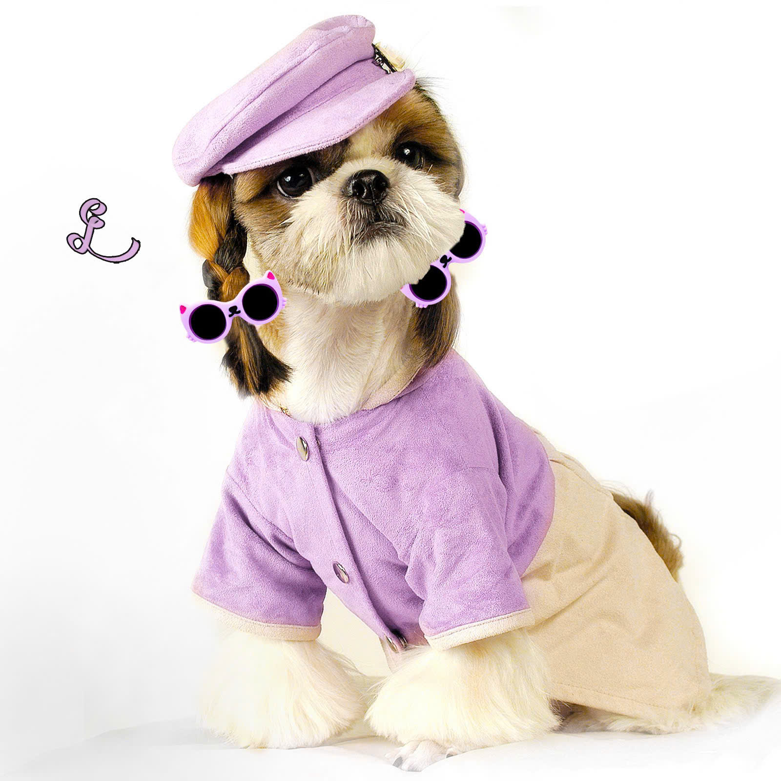 NƠ KẸP TÓC CÀI TÓC THỜI TRANG DỄ THƯƠNG KÍNH RÂM ĐỘNG VẬT CÀI ĐẦU MÃ 30 CHO THÚ CƯNG CHÓ MÈO