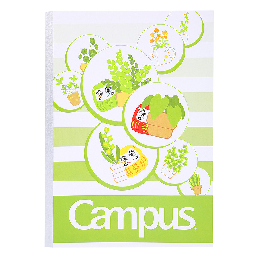 Lốc 10 Cuốn Tập Campus B5 Daruma World NB- BDAW120 (120 Trang) - Mẫu Ngẫu Nhiên