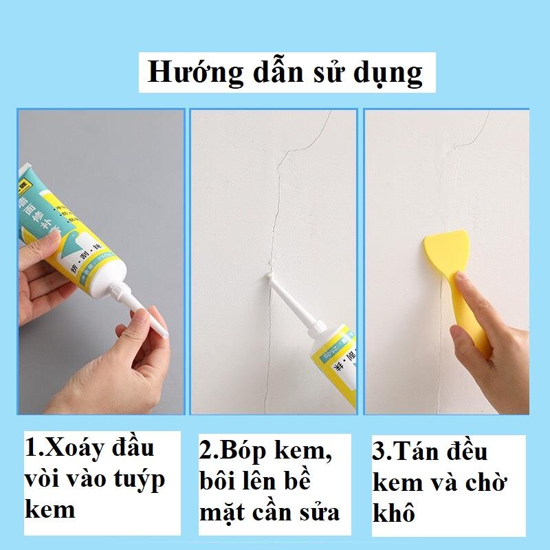 Keo vá tường chống thấm, khắc phục vết nứt tường