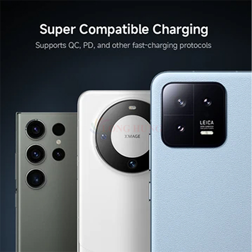 Cáp USB Type-C to Type-C Cuktech 1.5m 60W CTC315P - Hàng chính hãng