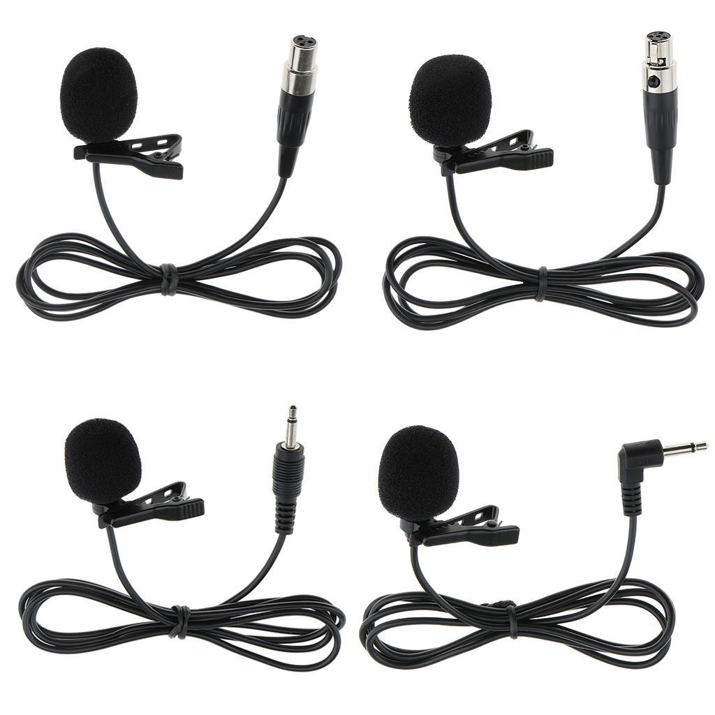 4X  Lapel Tie  Vacuum Tube Microphone 3.5mm Right Angle