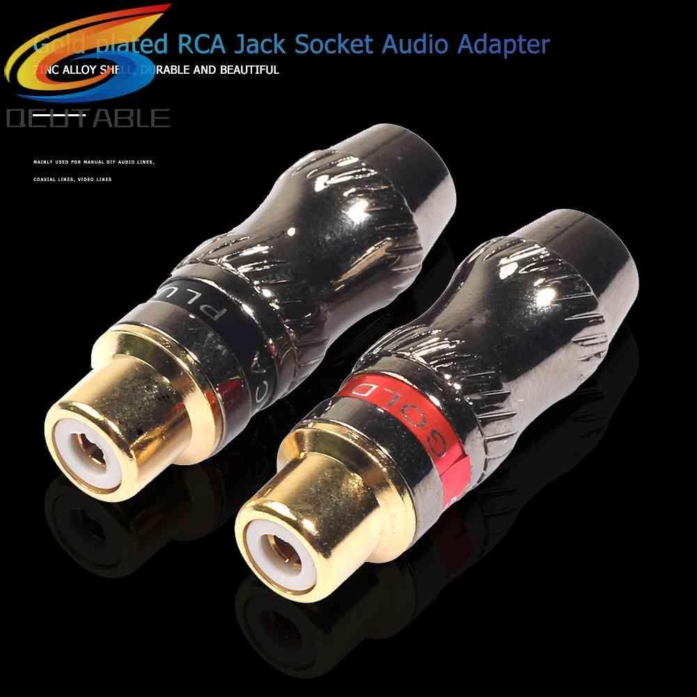 1 Cặp Jack Cắm Âm Thanh RCA Mạ Vàng