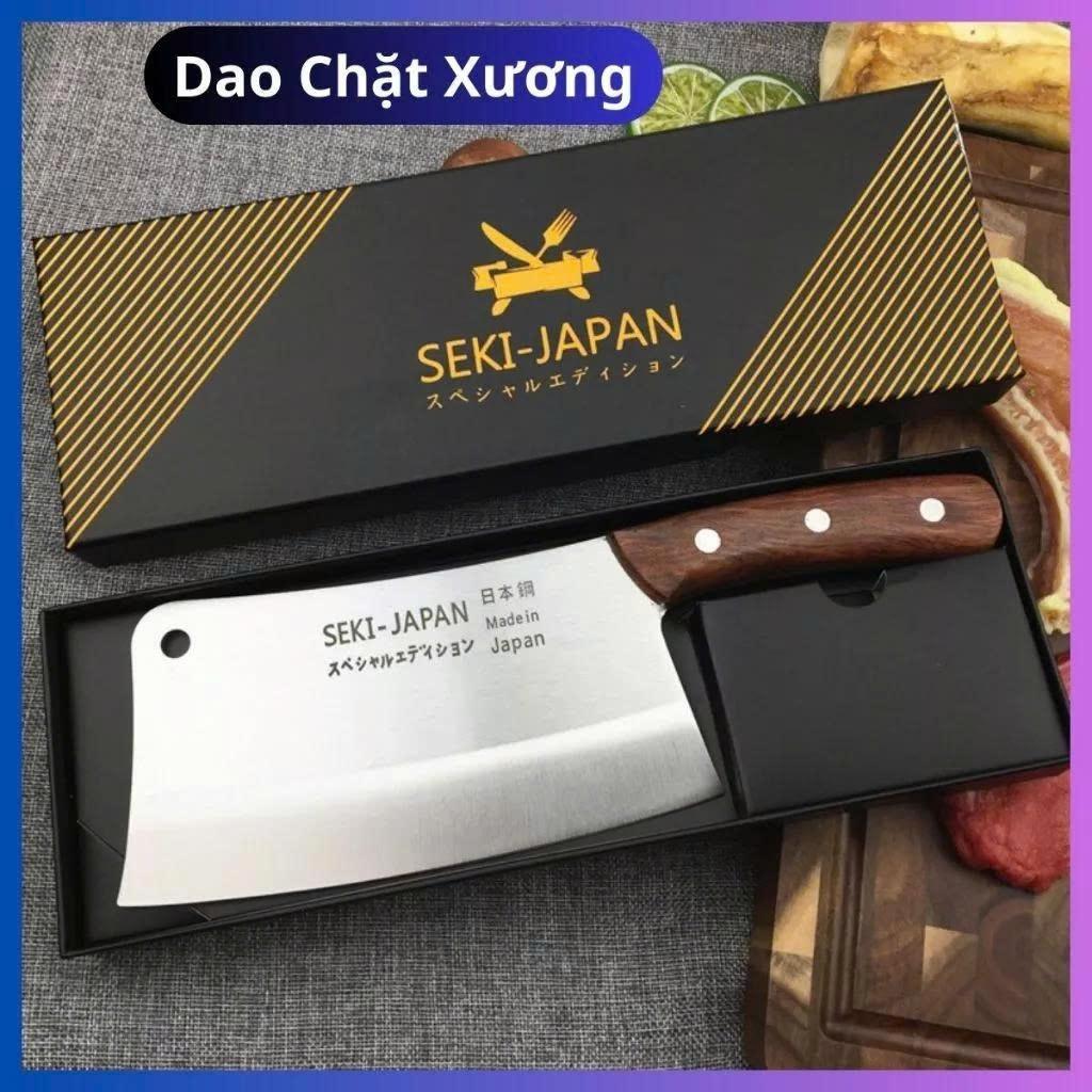 Dao Chặt Xương Cao Cấp Seki Nhật Bản, Dao Làm Bếp Thép Không Gỉ Chắc Chắn Chặt Xương Chặt Gà