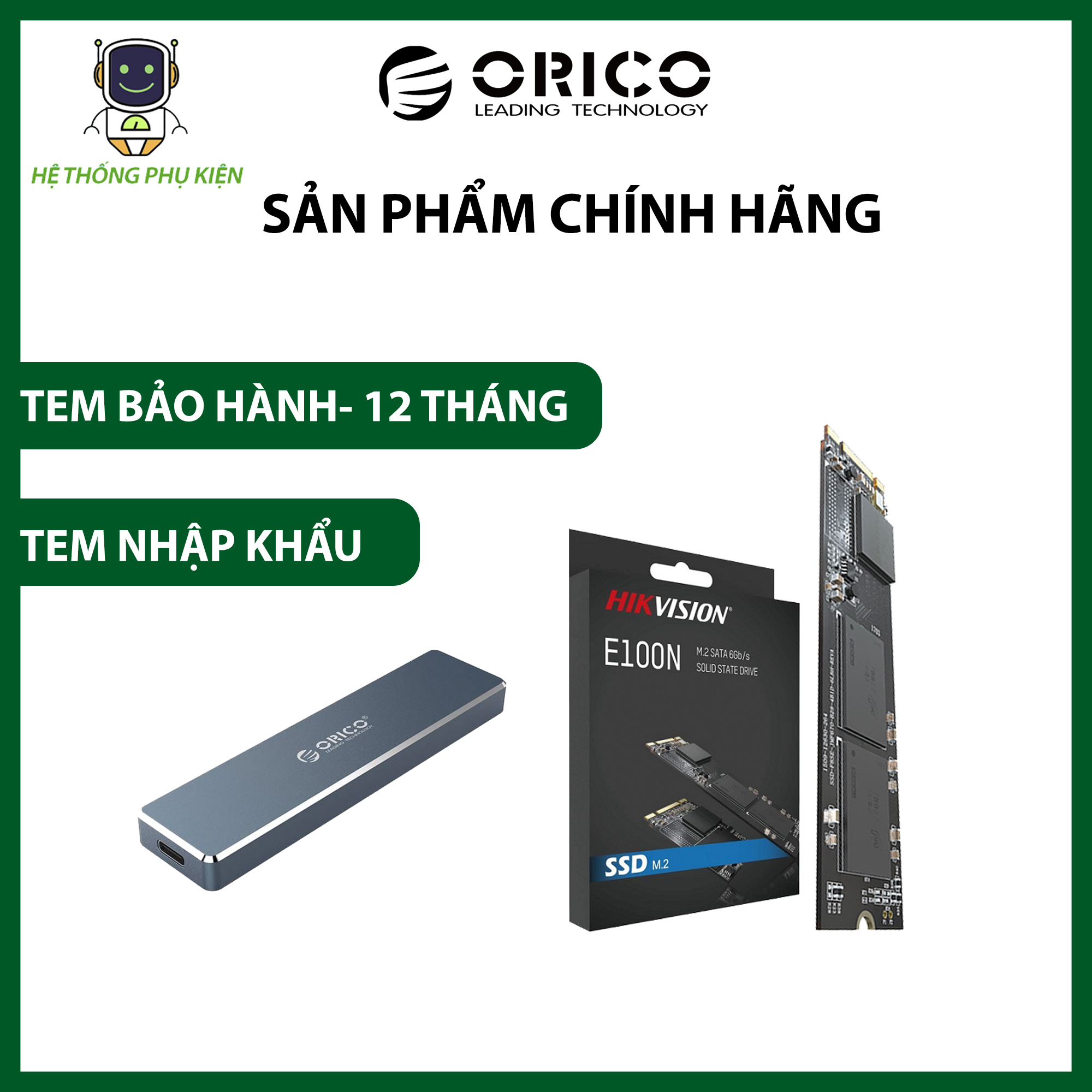 Ổ cứng di động SSD Orico PVM2F 128G Hàng Chính Hãng