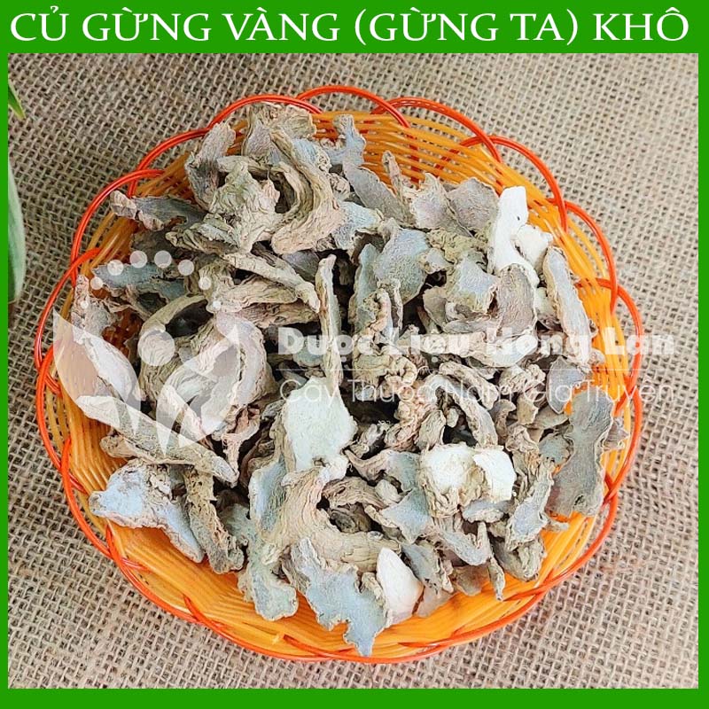 100G Củ Gừng Vàng (Gừng Ta) khô sắt lát nguyên chất 100% (không pha chộn, không chất bảo quản)