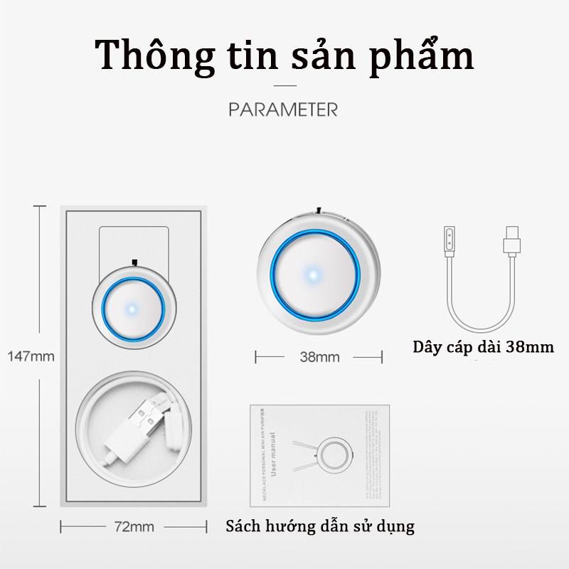 Máy lọc khí phát ion âm cầm tay