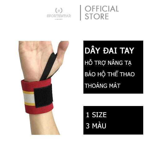 Băng cổ tay tập gym thể thao xỏ ngón tay cao cấp v4 Sportswear Concept dây đeo dài đàn hồi thoải mái chống trượt