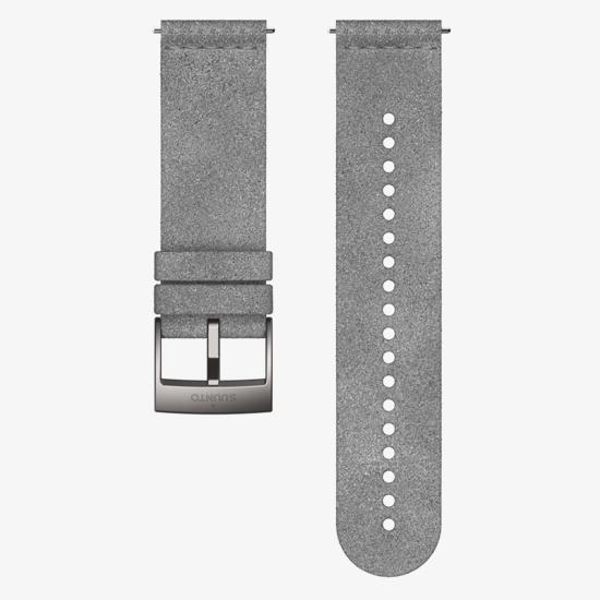 DÂY ĐEO MICROFIBER TEXTILE STRAP 24MM THAY THẾ ĐỒNG HỒ SUUNTO 9 SUUNTO 7 MÀU XÁM - ĐEN