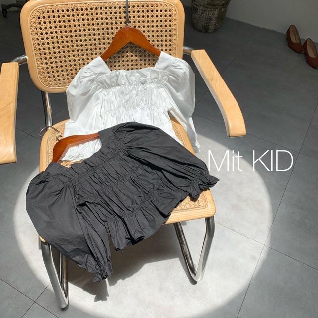 Sơmi cho bé gái    Sơmi kiểu dáng xun cổ vuông cách điệu hot trend 2020