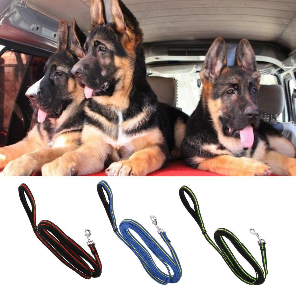 Dog Training Leash Heavy Duty Rope Lead for Dogs Puppy Orange Black