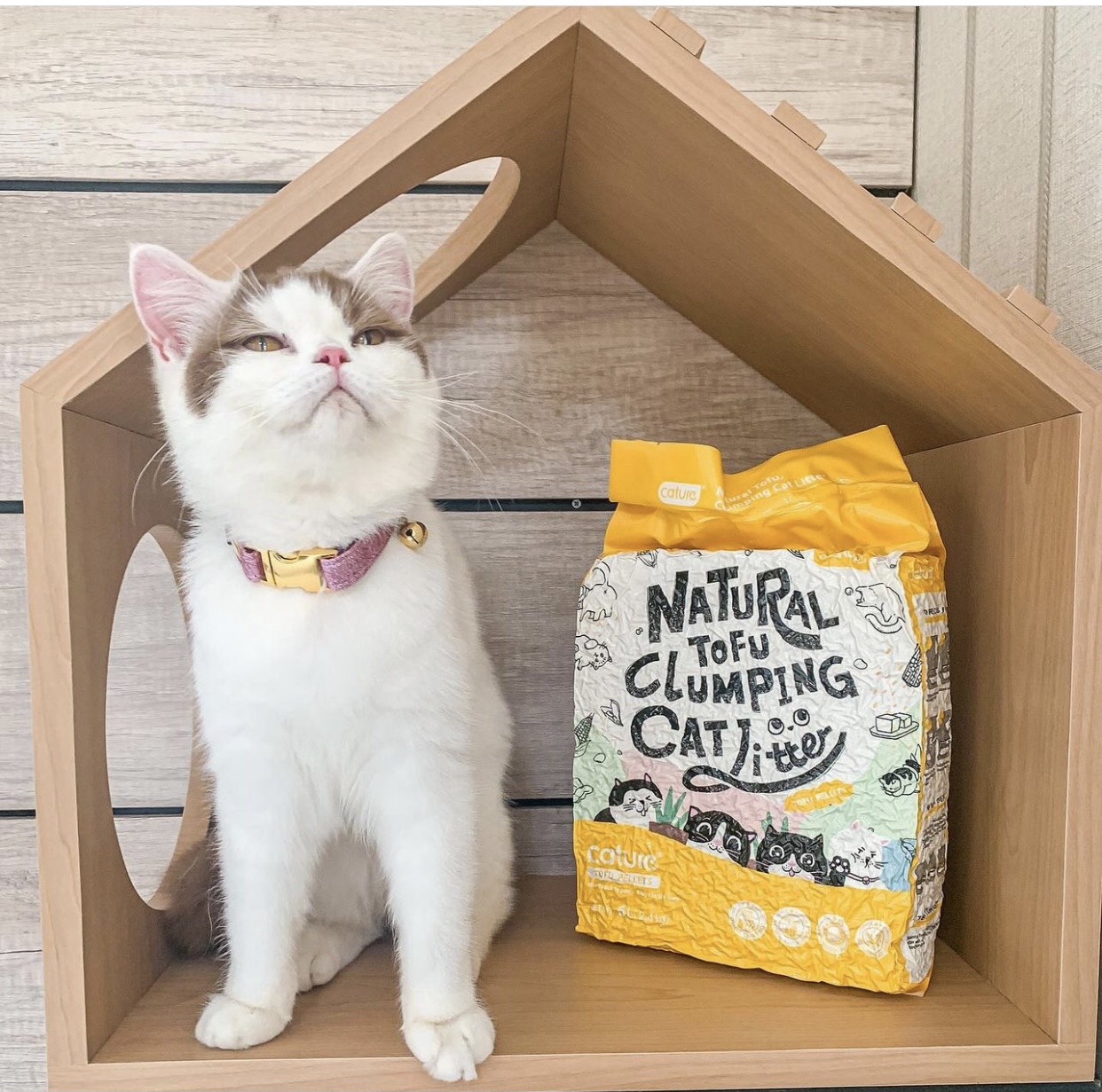 Cát đậu nành Cature Tofu 6L ( 2.4kg ) - Natural Tofu Clumping Cat Litter