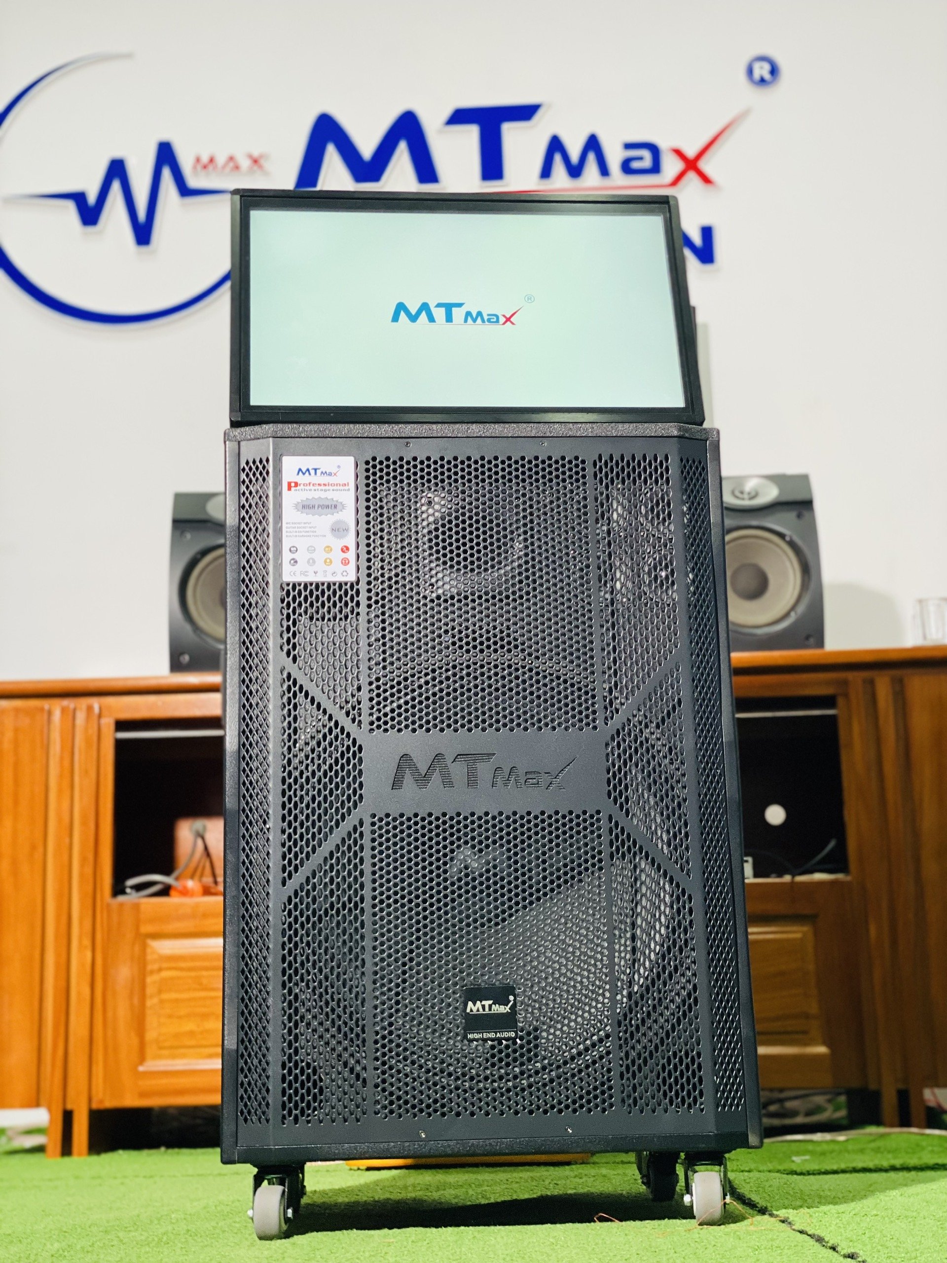 Loa Màn Hình MTMAX TB3388 Bass50 Mới Nhất Đã Có Mặt Tại Việt Nam Màn Hình 22inch Góc Nhìn 178 Độ Công suất 600W Hệ Thống 9 Loa, 3 Đường Tiếng Đi Kèm Cặp Micro Kim Loại Sang Trọng Chống Hú Cao Cấp.HÀNG CHÍNH HÃNG