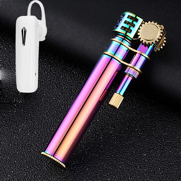 Combo Hộp Quẹt Bật Lửa Xăng Đá CF015, Tặng Tai Nghe Bluetooth Cao Cấp