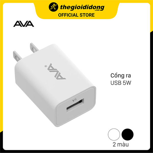 Adapter sạc USB 5W AVA DS432 - Hàng chính hãng